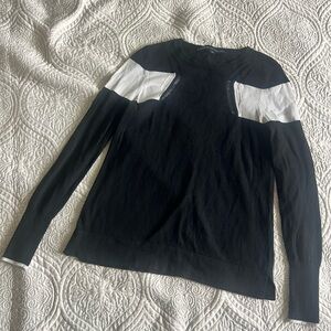 French Connection Black and White Sweater